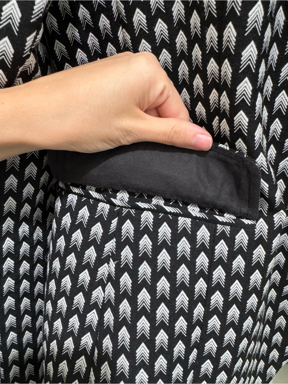 Rag & Bone Bailey Chevron Arrow Print Wool Blend Blazer Jacket Size 10 - Picture 7 of 12